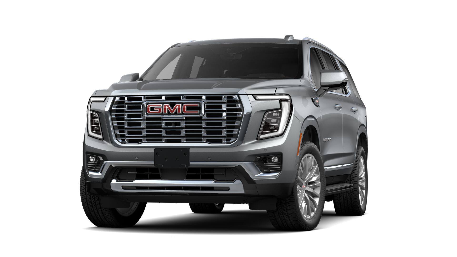 2026 GMC Yukon Denali in Sterling Metallic — front three-quarter view