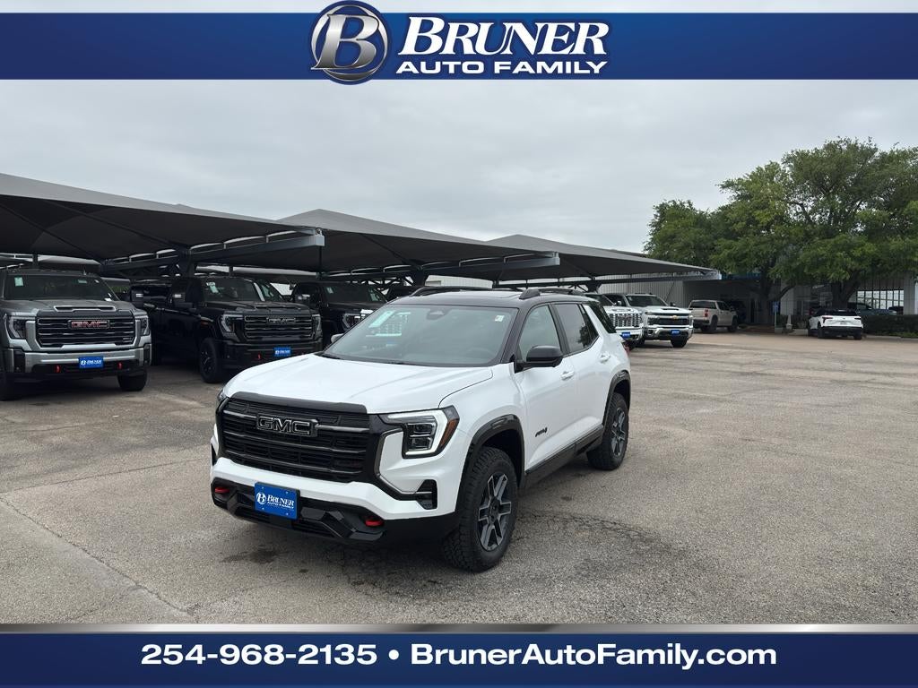 2026 GMC Terrain AT4 in Summit White — front three-quarter view