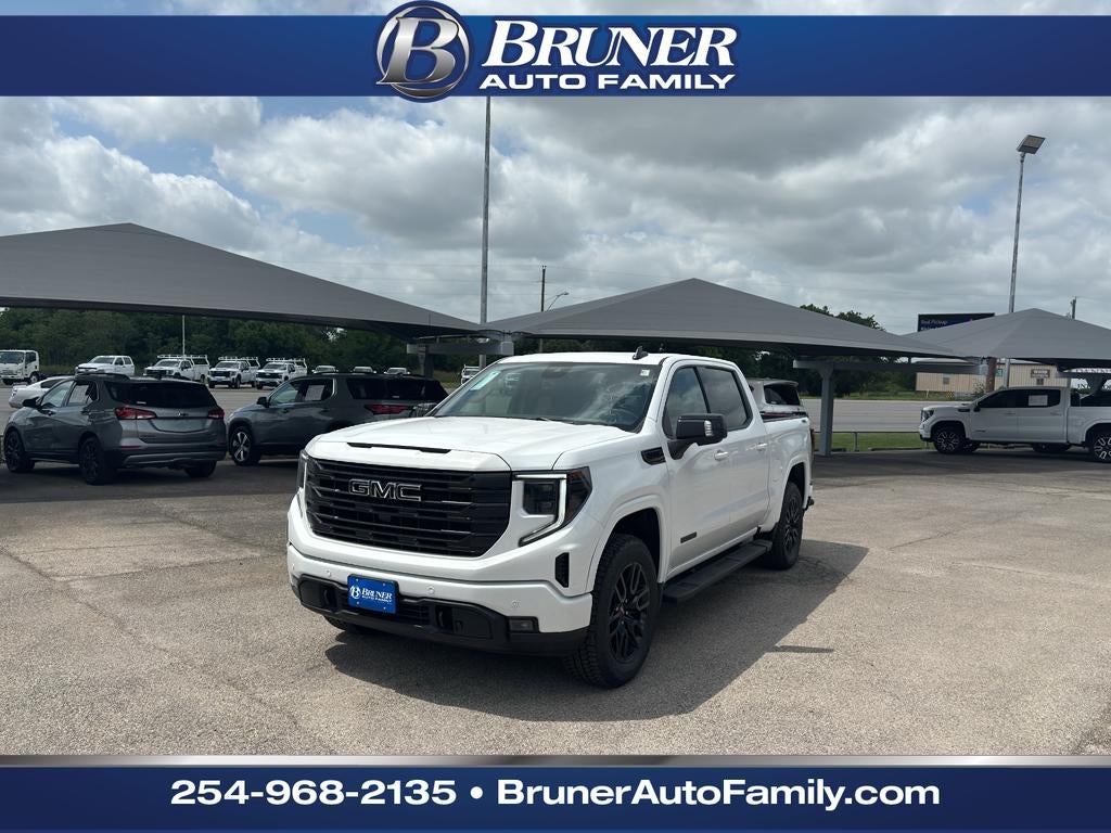 2026 GMC Sierra 1500 Elevation in Summit White — front three-quarter view