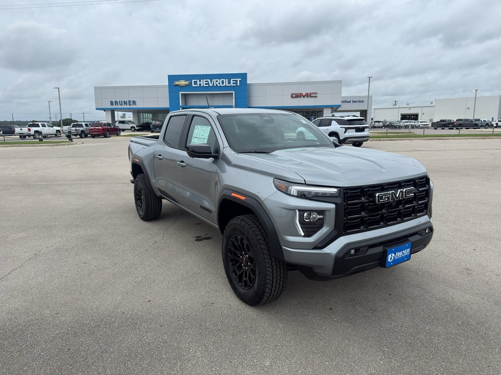 2026 GMC Canyon Elevation in Sterling Metallic — front three-quarter view