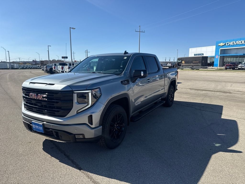 2026 GMC Sierra 1500 Elevation in Sterling Metallic — front three-quarter view
