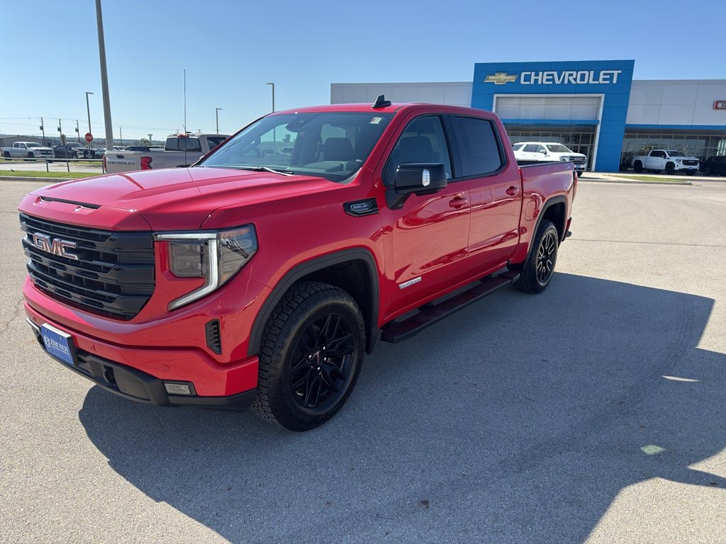2026 GMC Sierra 1500 Elevation in Cardinal Red — front three-quarter view