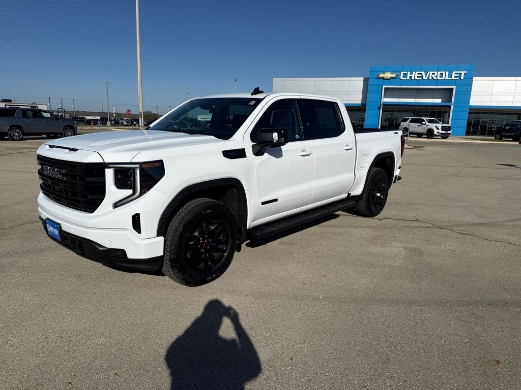 2026 GMC Sierra 1500 Elevation in Summit White — front three-quarter view