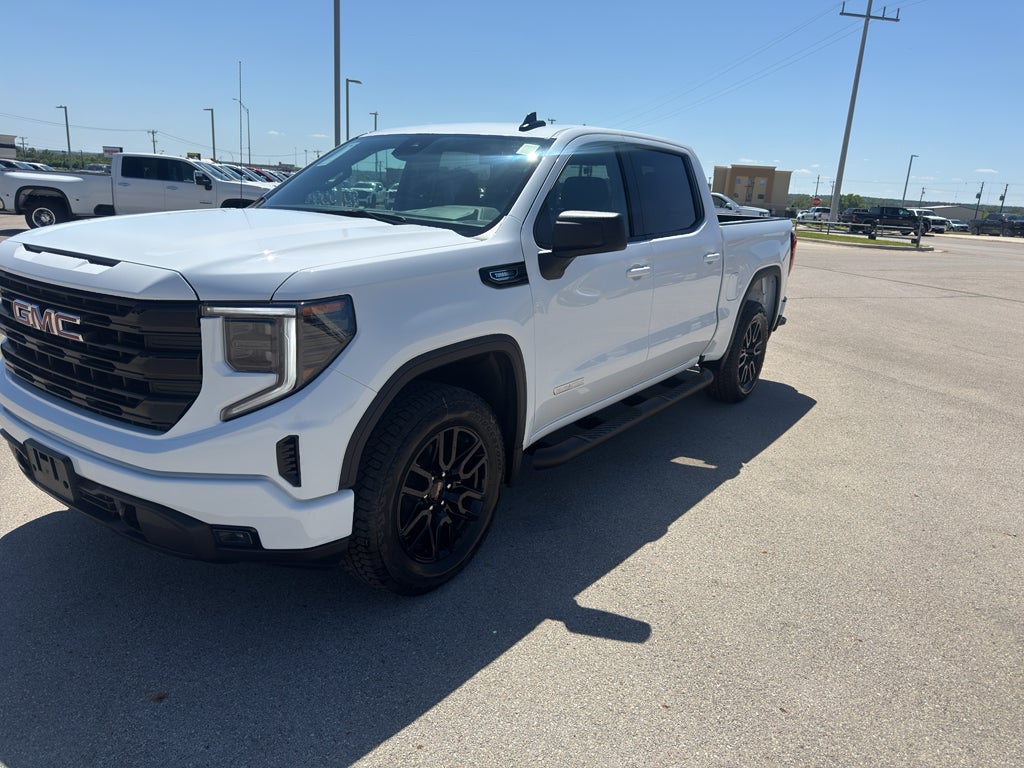2026 GMC Sierra 1500 Elevation in Summit White — front three-quarter view